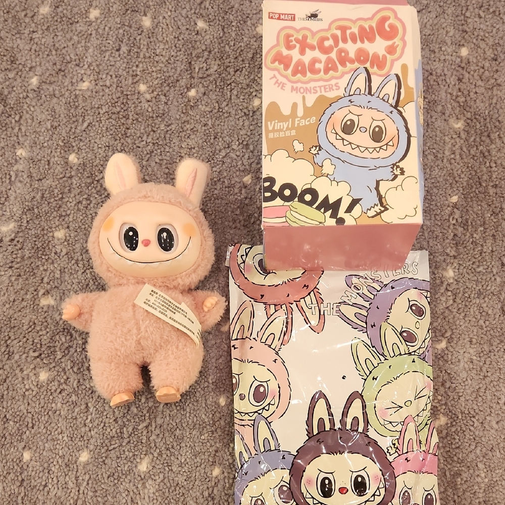 Exciting Macaron Vinyl Face Plush Toy